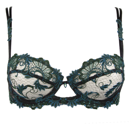 Dressing Floral Demi Cup Bra in Aloe by Lise Charmel