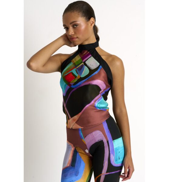 Silk Scarf Top in Sunny by Shan Swim