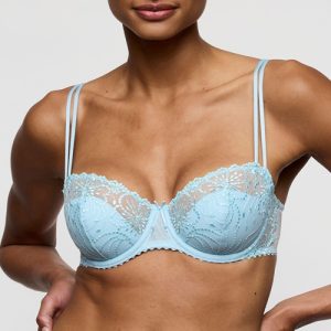 Jane Half Padded Balcony Bra in Milky Blue by Marie Jo